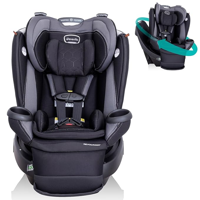 Box Damage Evenflo Revolve360 Extend All-in-One Rotational Car Seat with Quick Clean Cover Pink  BRAND NEW