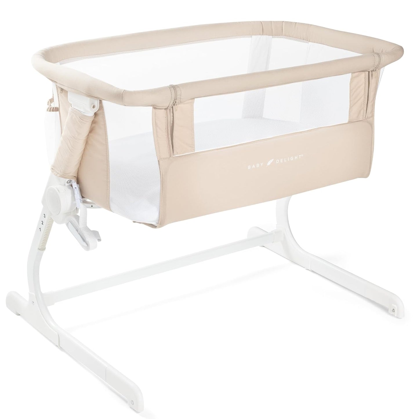 Baby Delight Beside Me Side Dreamer Organic Infant Bassinet Organic Oat Color