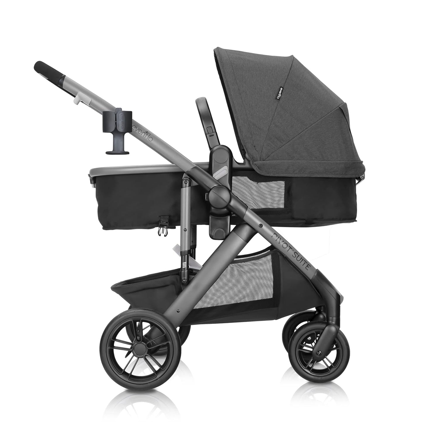 Evenflo Pivot Suite Travel System with LiteMax - Devon Gray