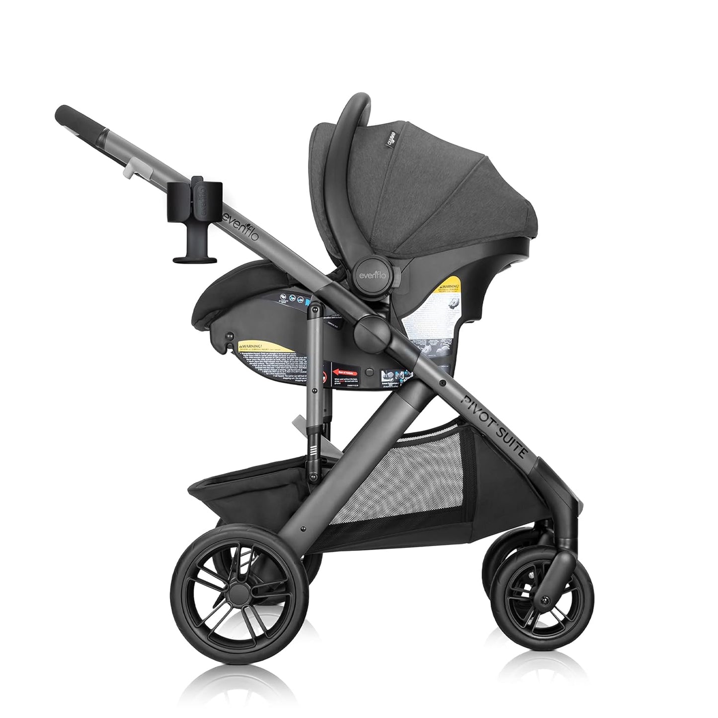 Evenflo Pivot Suite Travel System with LiteMax - Devon Gray