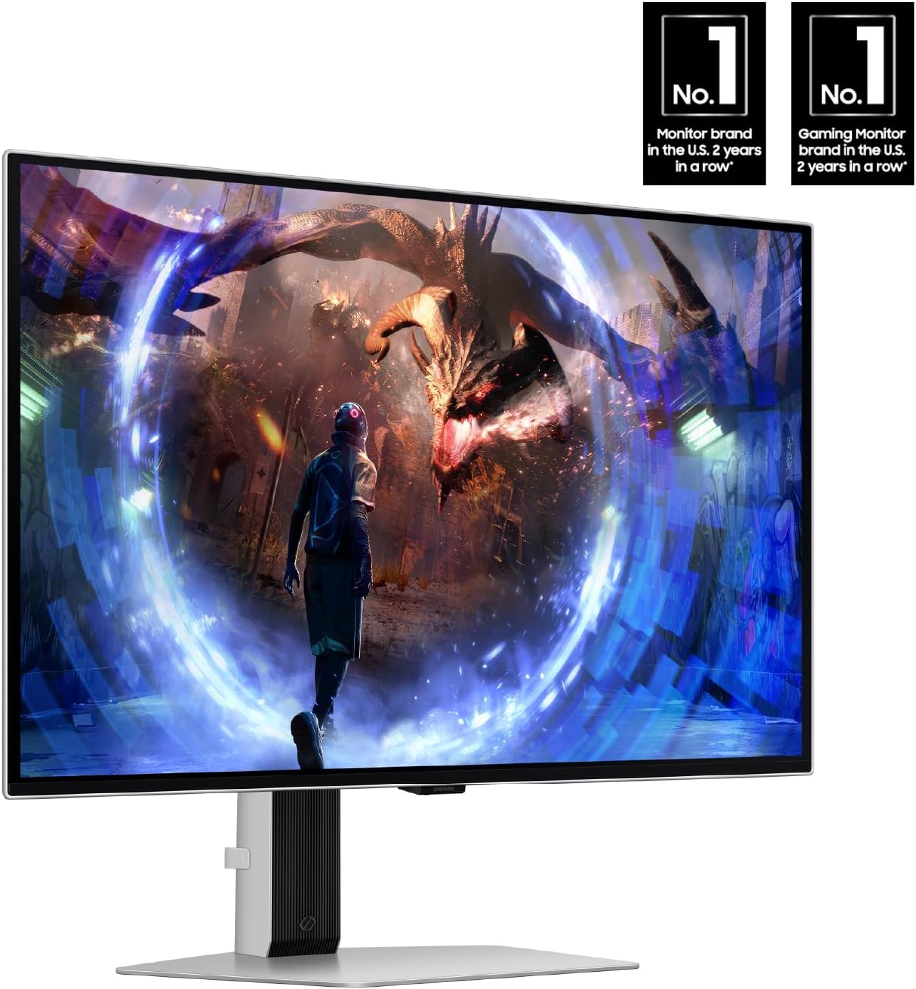 SAMSUNG 27” Odyssey QD-OLED G6 (G60SD) Series Gaming Monitor with QHD 360Hz 0.03ms, AMD FreeSync Premium Pro, Anti-Glare, Sleek Design, Cooling System