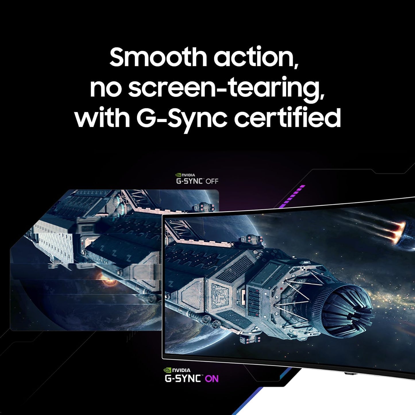 SAMSUNG 49" Odyssey QD-OLED (G93SC) Series Curved Gaming Monitor, 240Hz, 0.03ms,Dual QHD,DisplayHDR True Black 400,AMD FreeSync Premium Pro,Height Adjustable Stand