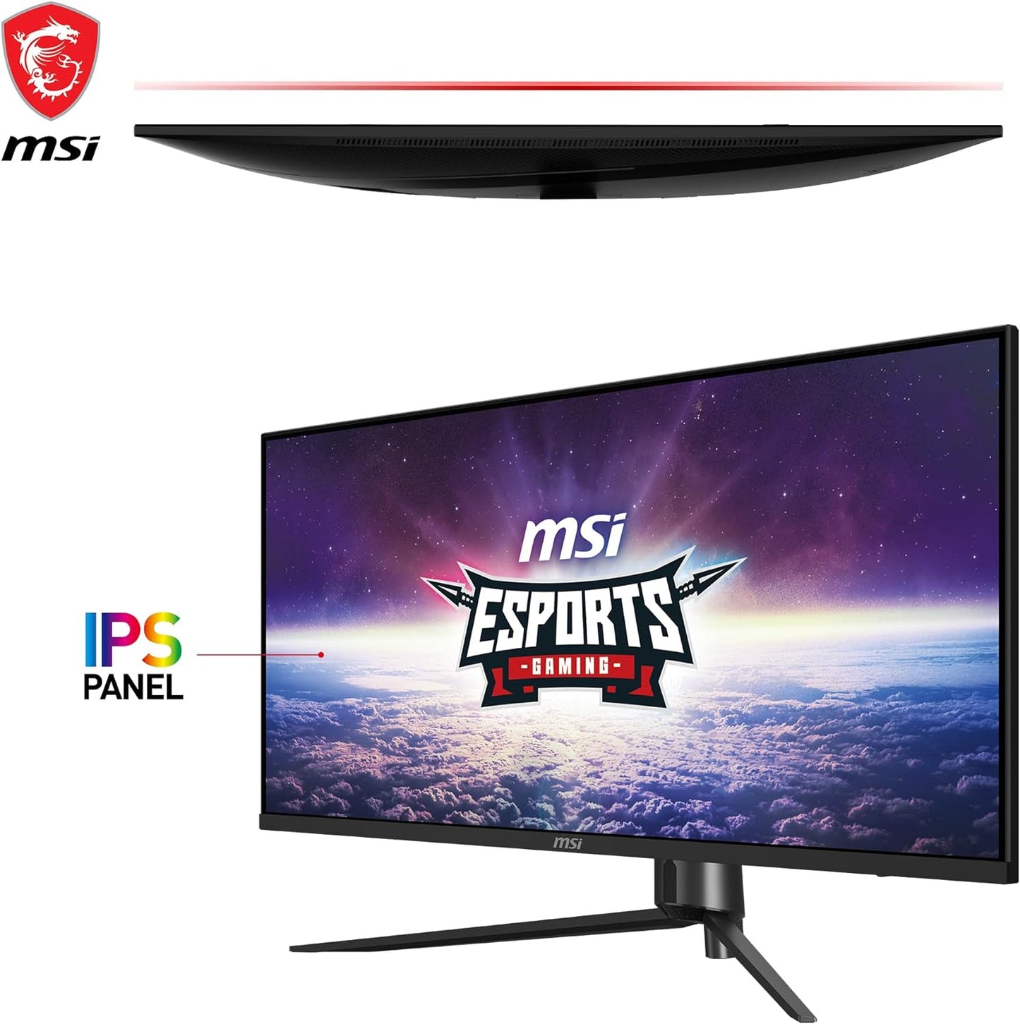 MSI MAG401QR 40 Gaming Monitor 3440 x 1440(UWQHD) IPS 155Hz FreeSync Premium HDR400 HDMI Displayport USB C TiltBlack