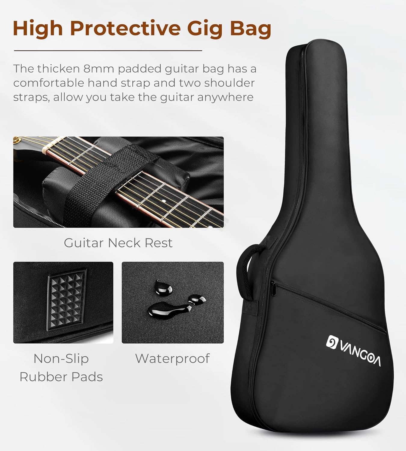Electric Acoustic Guitar 3/4 Size - 36 Inch Acoustic Electric Guitar Cutaway Acustica Guitarra Bundle for Beginners and Students, Spruce Top, Guitarra Electro Acustica by Vangoa