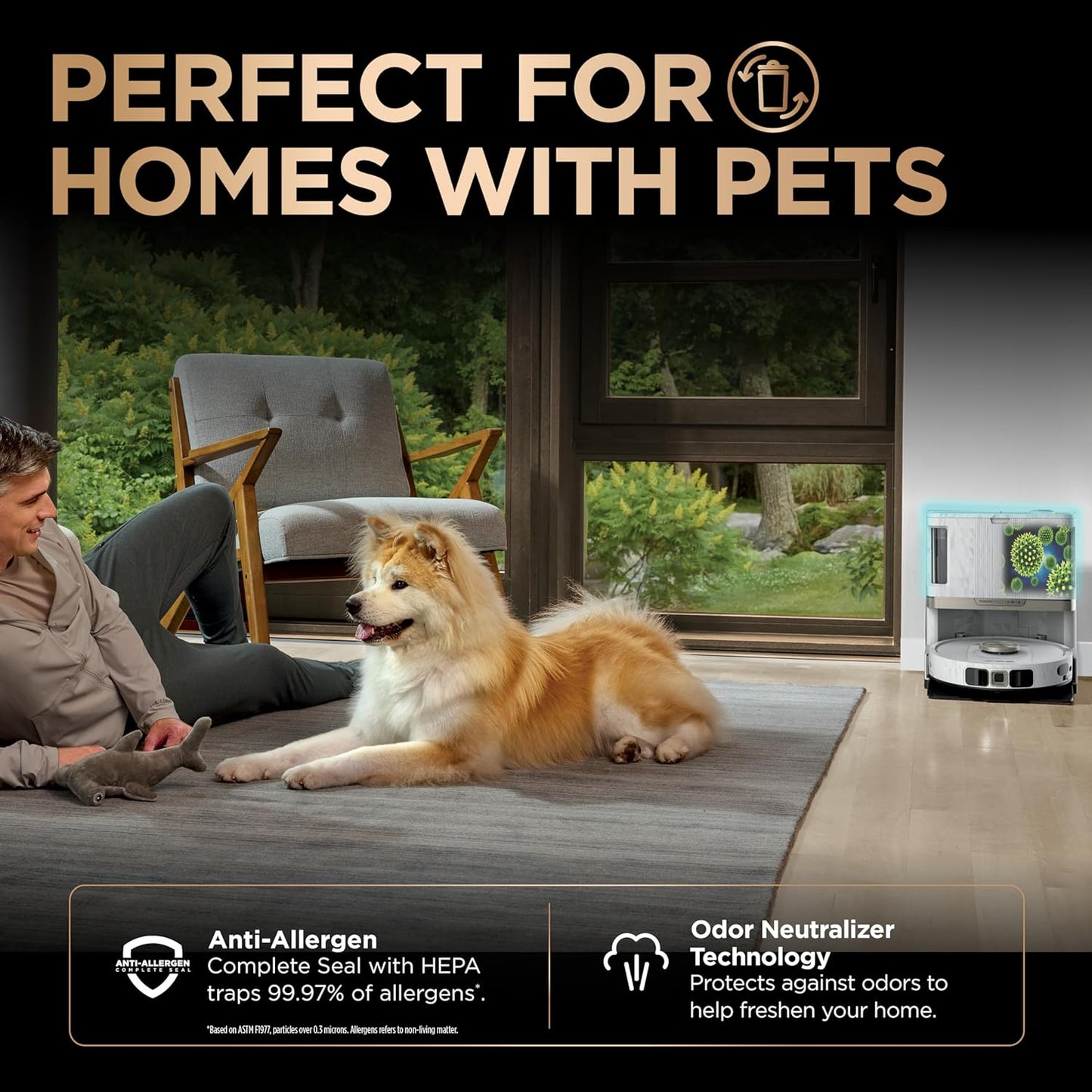 Shark Robot Vacuum & Mop Combo, PowerDetect NeverTouch Pro, Self-Emptying, Self-Refill with Self-Clean Pad Wash & Dry, 60-Day Debris Capacity, 30-Day Refill Tank, 5 PowerDetect Technologies, AV2800ZE