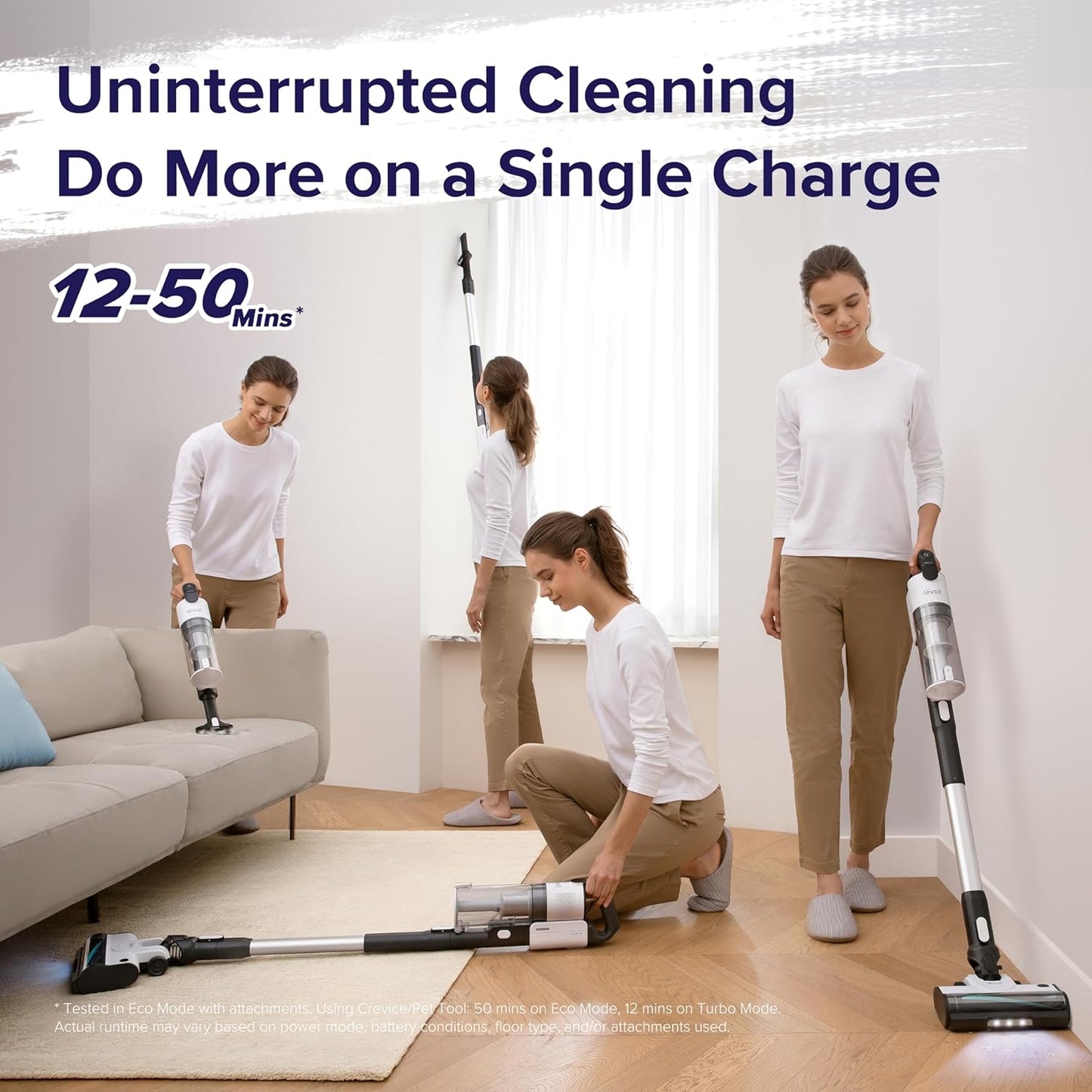 Levoit Lightweight Cordless Stick Vacuum Lvac 200 - White