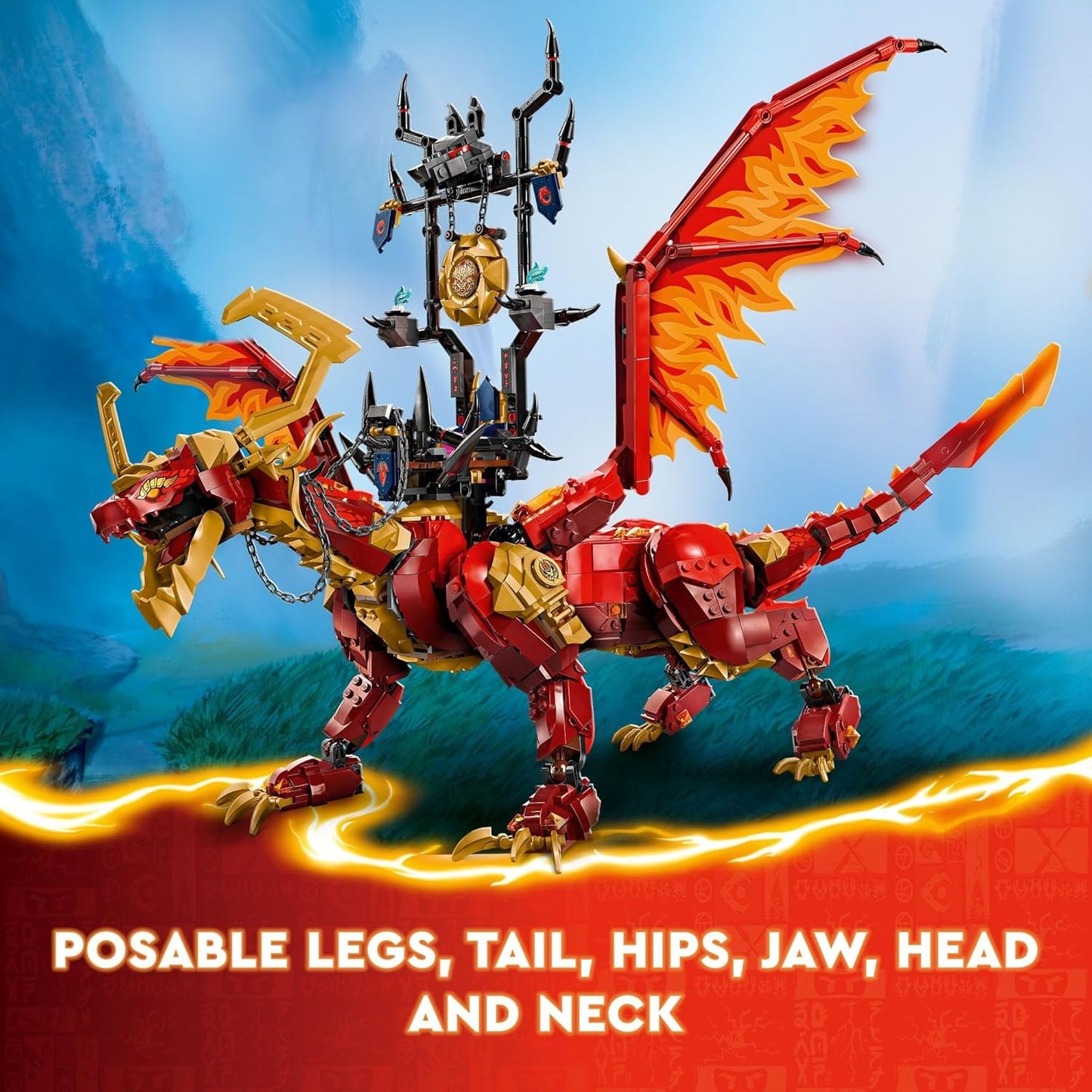 LEGO NINJAGO Source Dragon of Motion Adventure Toy for Kids Ninja Playset for Independent Play with 6 Minifigures Birthday Gift for Boys and Girls Ages 12 and Up 71822