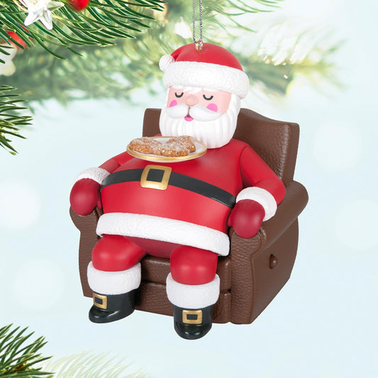 BOX Damages Hallmark Keepsake Christmas Ornament, Snoring Santa With Sound and Motion, Santa Collectors Gifts