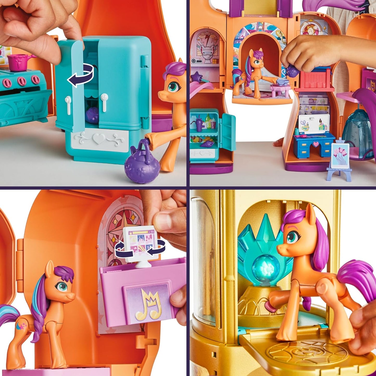 My Little Pony Toys, Sunny's Playset Reveal, 25-Inch-Tall Transforming Doll Playsets and Interactive Toys for 5 Year Old Girls & Boys
