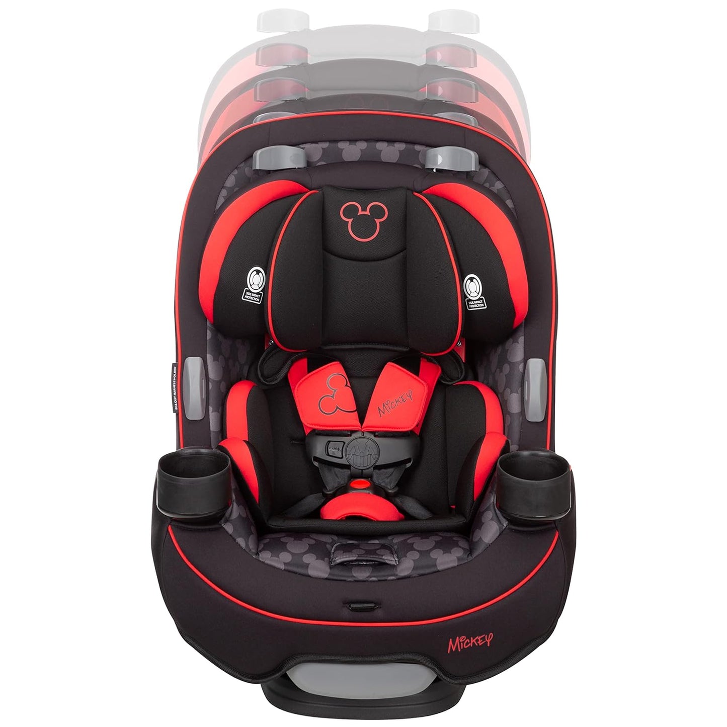 Disney Convertible Car Seat, Rear Facing 5-40 pounds, Forward Facing 30-65 pounds, Booster 40-100 lbs, Convert From Infant to Toddler, Simply Mickey