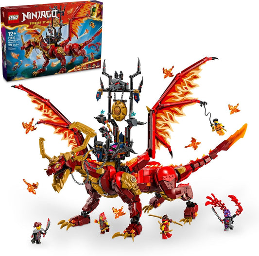 LEGO NINJAGO Source Dragon of Motion Adventure Toy for Kids Ninja Playset for Independent Play with 6 Minifigures Birthday Gift for Boys and Girls Ages 12 and Up 71822