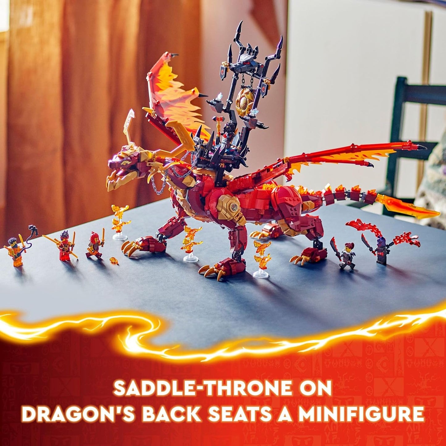 LEGO NINJAGO Source Dragon of Motion Adventure Toy for Kids Ninja Playset for Independent Play with 6 Minifigures Birthday Gift for Boys and Girls Ages 12 and Up 71822