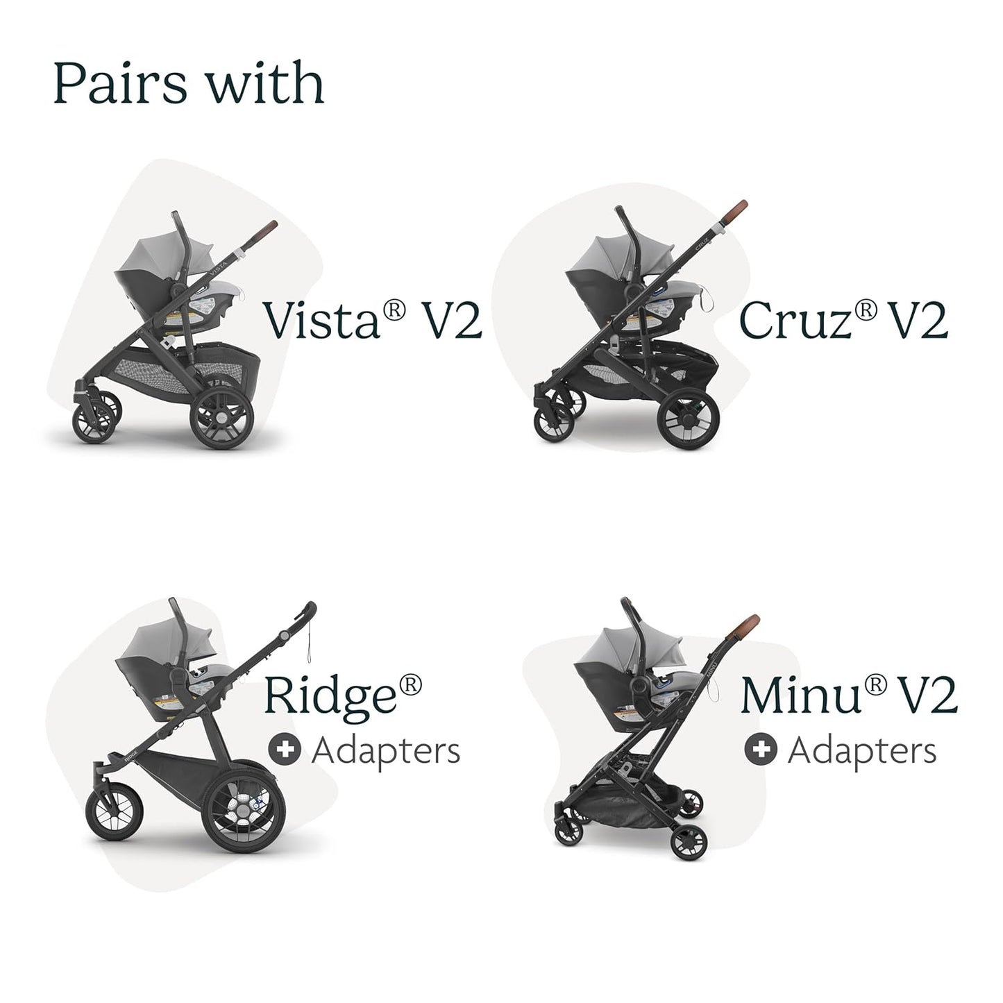 UPPAbaby Aria Lightweight Infant Car SeatJust Under 6 lbs for Easy Portability Base with Load Leg Infant Insert Included Direct Stroller Attachment Jake (CharcoalBlack Leather)