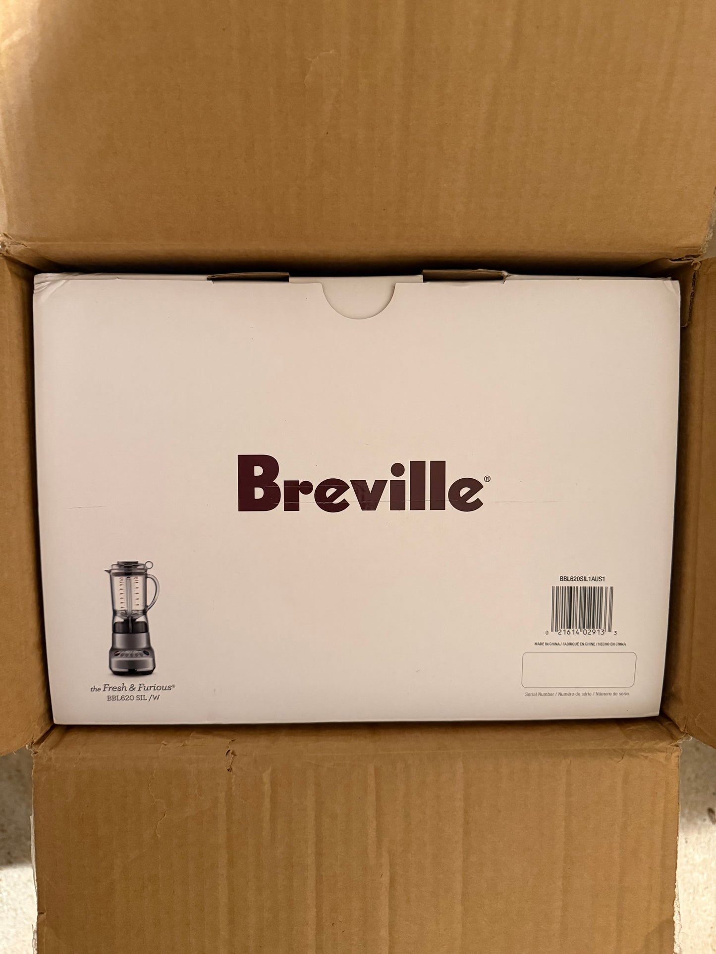 Breville the Fresh & Furious® Blender, BBL620SIL, Silver