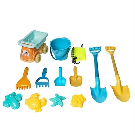 Tiny Linteresting Lifestyle Beach Toys Funnel Sets for Sand&Snow Fun with Prominent Mesh Bag